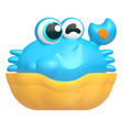 Automatic Cute Crab Bubble Machine Toy - Electric Bubble Blower with Shell Base & Sound Button, Toddler Bathtub & Outdoor Water Toy, Birthday Gift for Babies Boys Girls