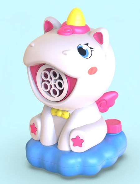 Magical Sky Unicorn Automatic Bubble Maker | Premium Waterproof Bubble Blower Toy with High-Output Multi-Hole Blaster & Leak-Resistant Cloud Base