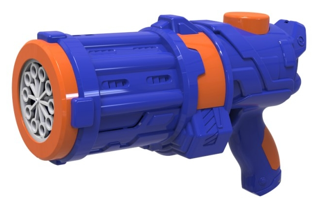 Automatic Space Gatling Bubble Gun Toy - Electric Space Blaster Bubble Machine with Multi-Hole High Output, Summer Outdoor Party Water Toy Gift for Toddlers Kids Boys Girls